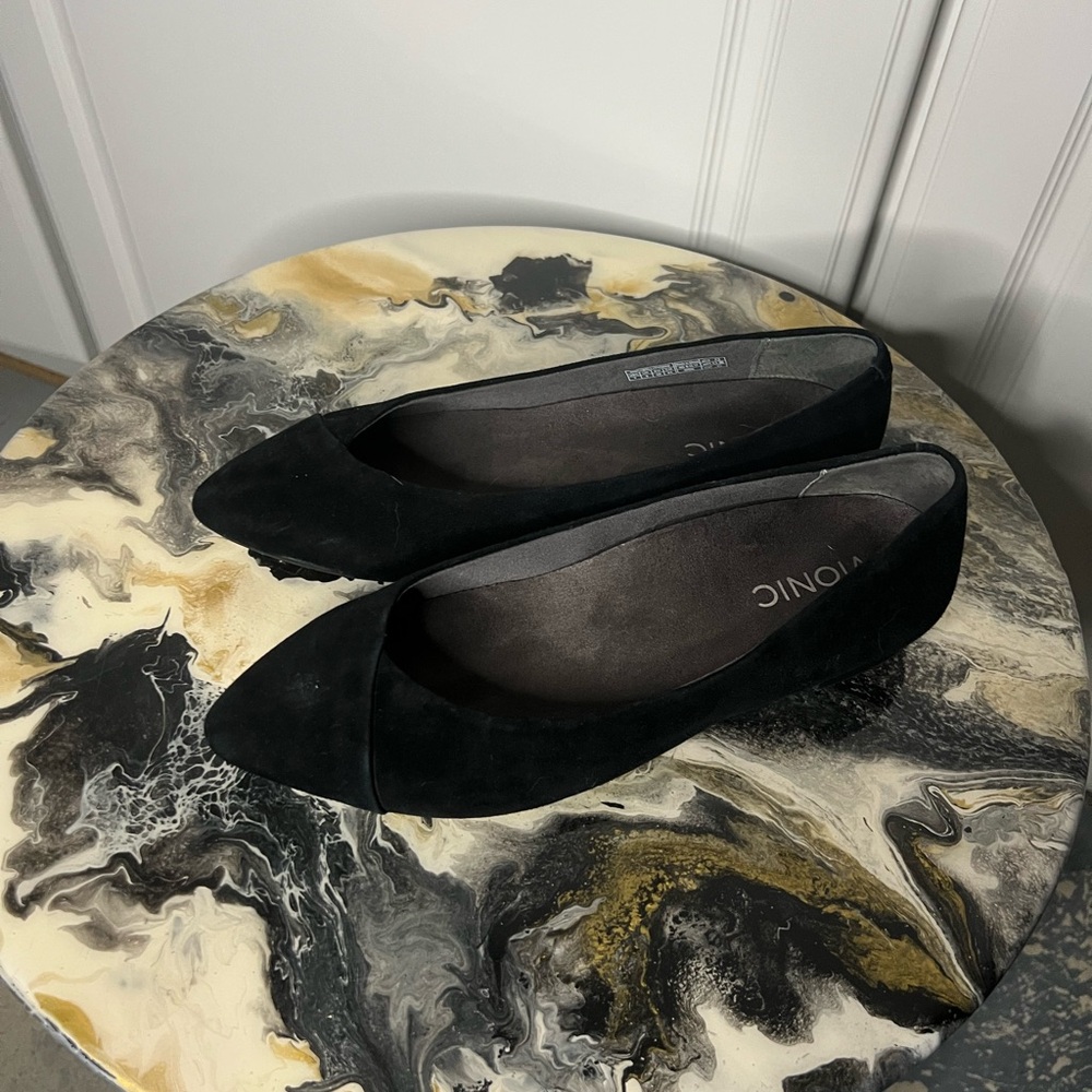 Vionic Cabello Pointed Toe Suede Flat - image 2